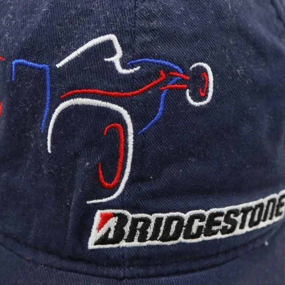 Bridgestone Motorsport Racing Cap Hat Formula 1 Race Car & American Flag B2 - Picture 7 of 10